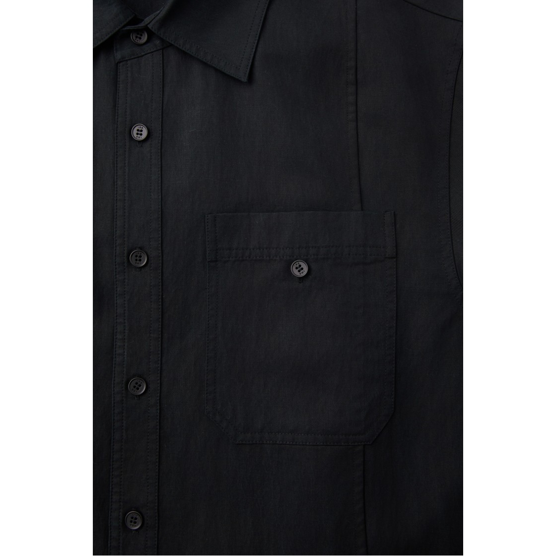 이로 텔리스 플루이드 유틸리티 셔츠 블랙(IRO Thelis Fluid Utility Shirt Black) - 5