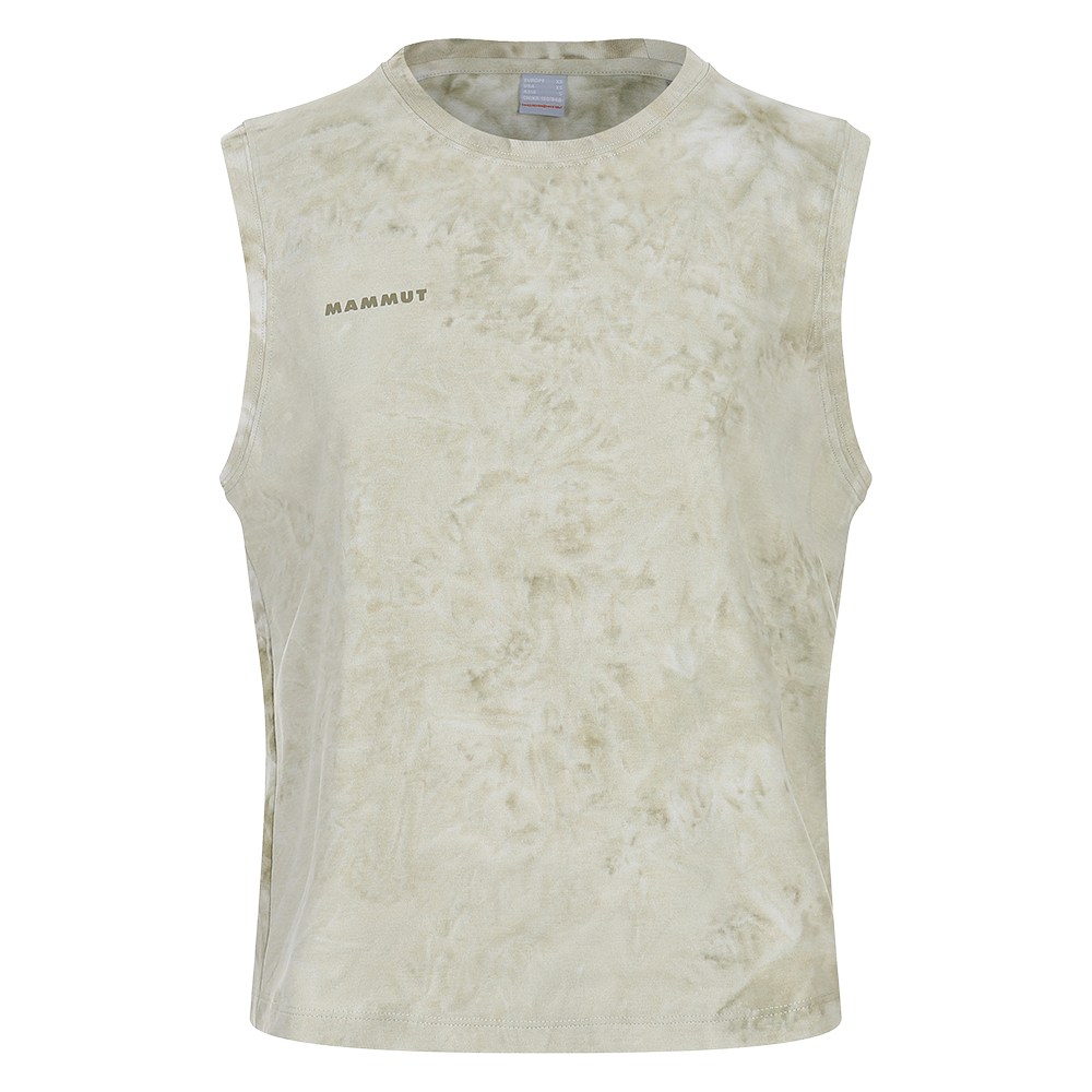 마무트 타이다이 그라나이트 슬리브리스 탑 우먼 카키(MAMMUT Tye-Dye Garantie Sleeveless Top Women Khaki)