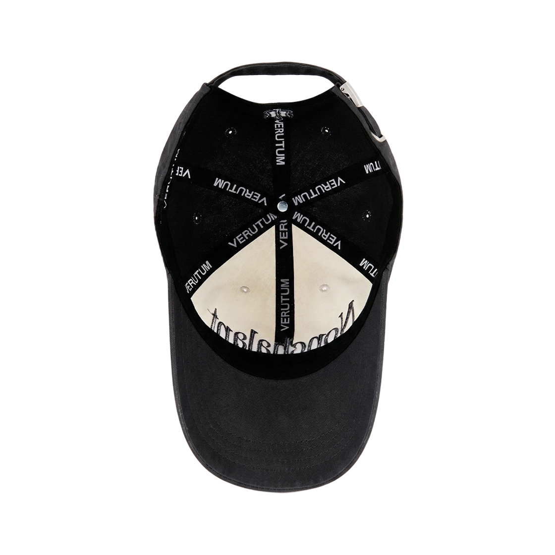 베루툼 논샬란트 투톤 볼캡 크림 차콜(VERUTUM BC248 Nonchalant Two Tone Ball Cap Cream Charcoal) - 5