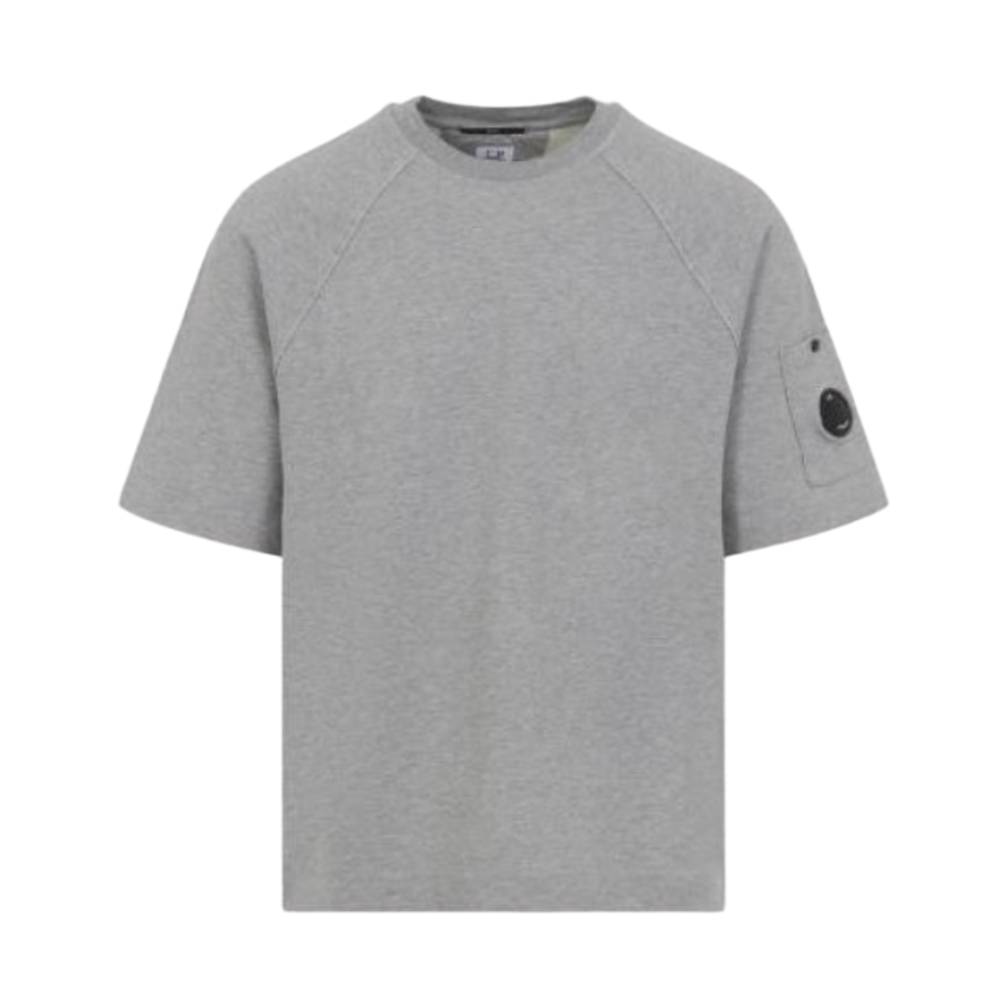 C.P. 컴퍼니 라이트 플리스 숏슬리브 스웨트셔츠 그레이스톤 멜란지 - 26SS(C.P. Company Light Fleece Short Sleeve Sweatshirt Greystone Melange - 26SS)
