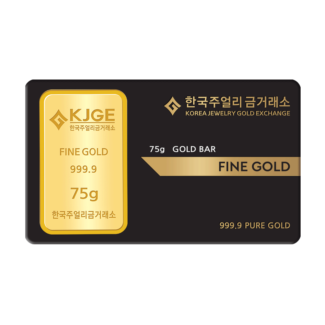 골드팡 24K 순금 시그니처 골드바 75g(GOLDPAND 24K Signature Gold Bar 75g)