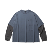 [SS26] moif Layered Vent L/S Tee Air Force Blue