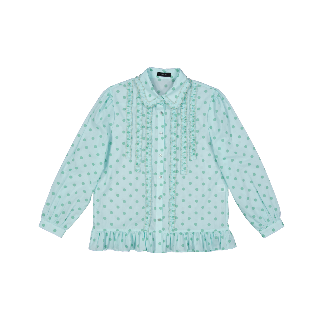 쿠키시 블레어 도트 블라우스 민트(Kookeesee Blair Dot Blouse Mint)