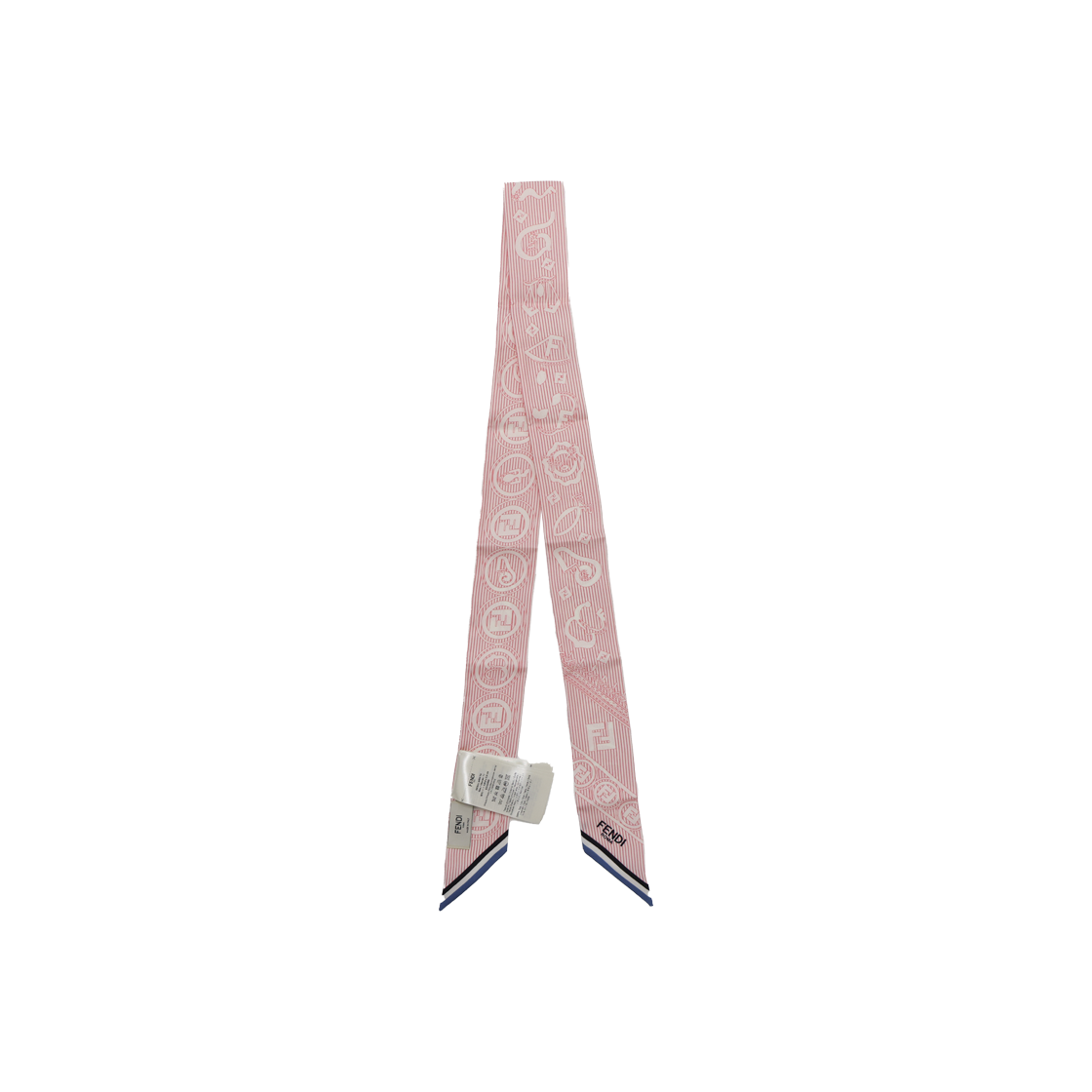 펜디 FXT011 랩피 스카프 실크 핑크(Fendi FXT011 Rappi Silk Scarf in Pink)