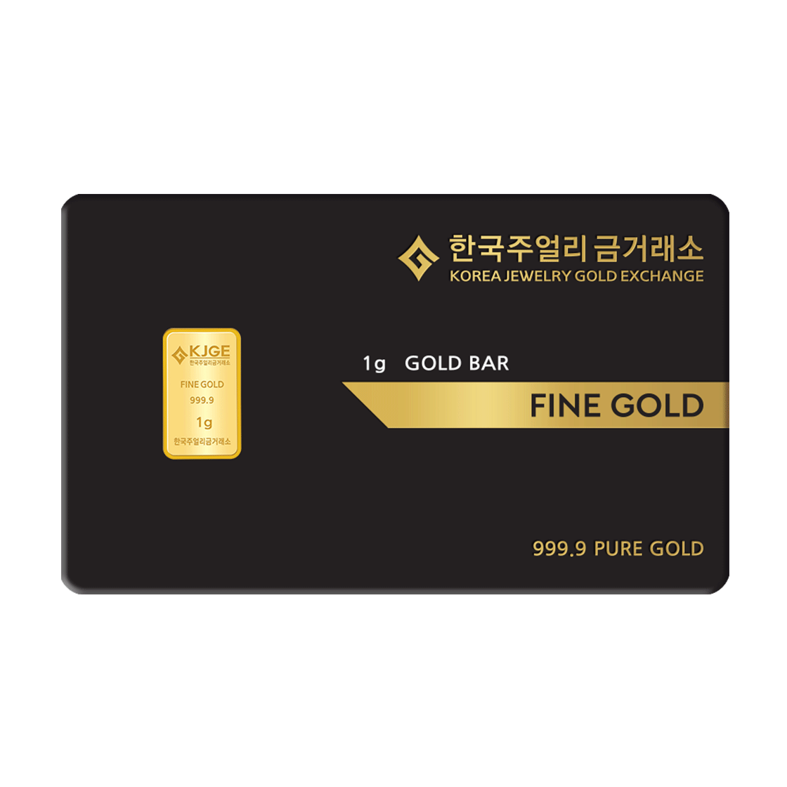 골드팡 24K 순금 시그니처 골드바 1g(GOLDPAND 24K Signature Gold Bar 1g)