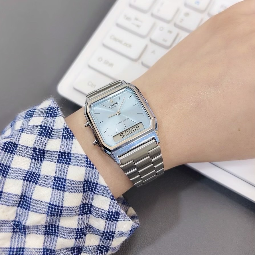 Casio AQ-230A-2A1MQY 착용 스타일
