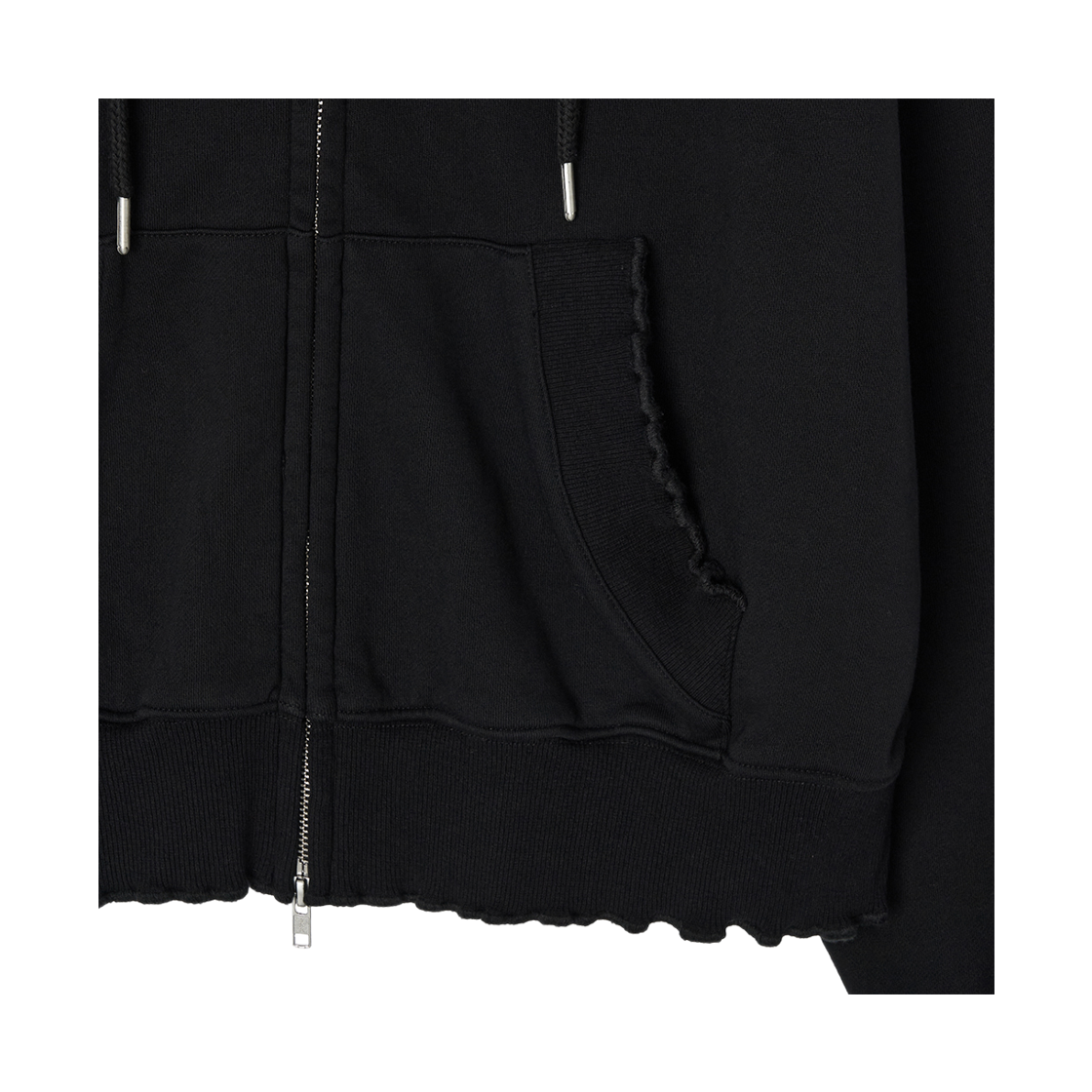 콜아웃뉴이어 코니 러플 후드 집업 / 블랙(CONY CONY Ruffle Hoodie Zip-Up / Black) - 3