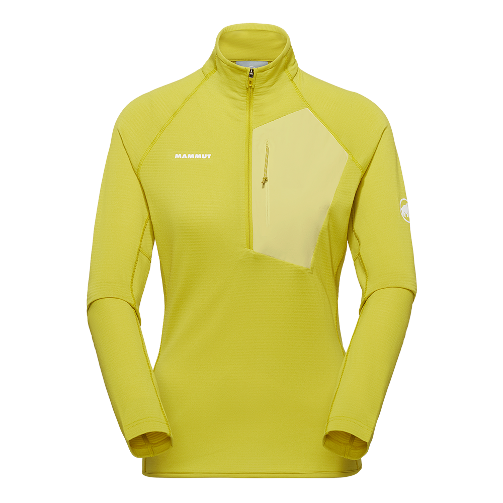 마무트 에너지 라이트 미드레이어 하프집업 풀 AF 우먼 옐로우(MAMMUT Aenergy Light ML Half Zip Pull AF Women Yellow)