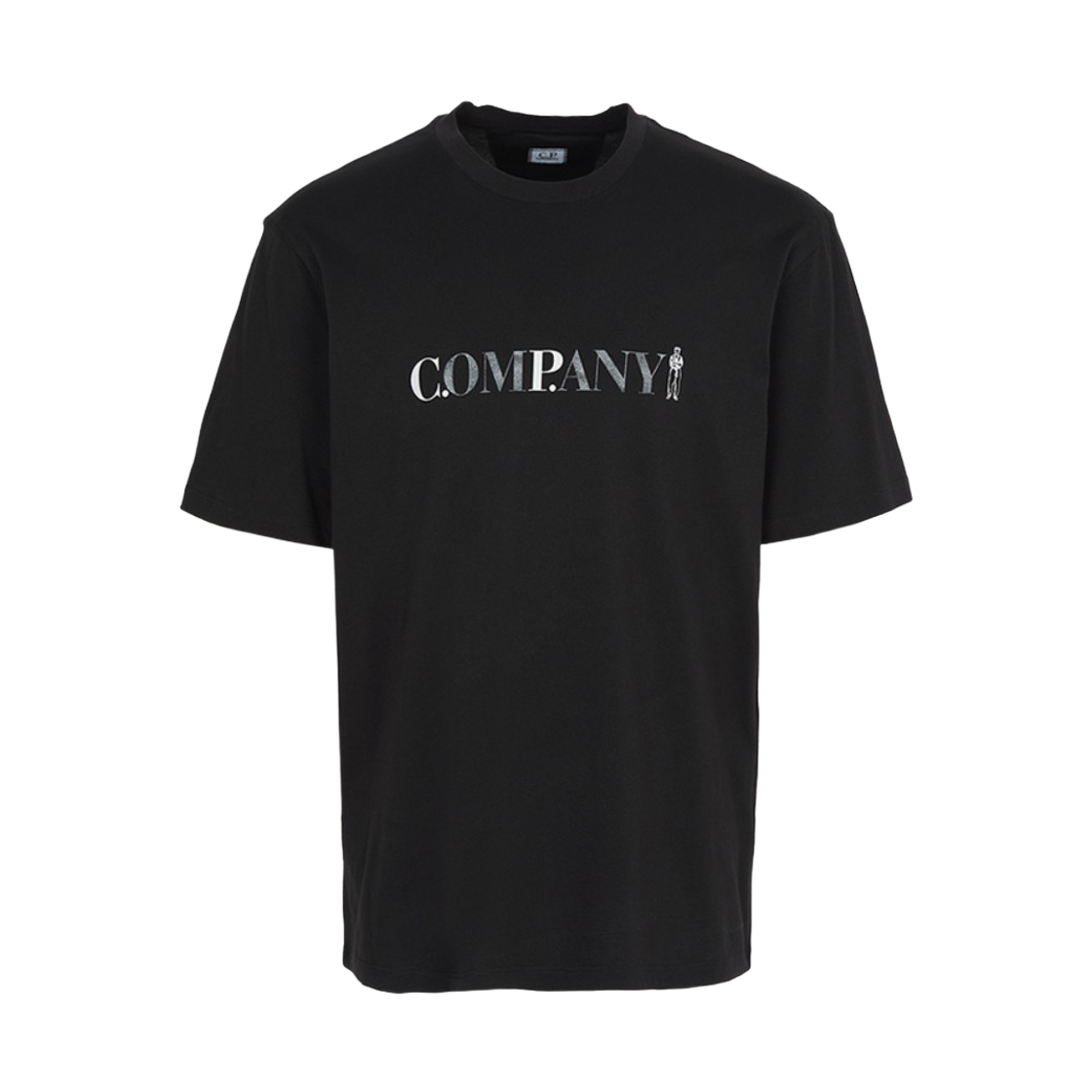 20CMTS085A005100W999 C.P. Company 30/1 Jersey Short Sleeve Chest Logo T-Shirt Black - 26SS