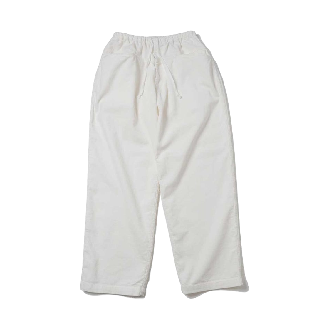 D01-03006 Comoli Corduroy Drawstring Pants White - 26SS