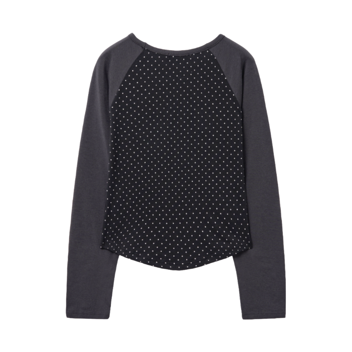 슬릭글로우 플라워 도트 크롭 롱 슬리브 블랙(SLEEKGLOW Flower Dot Crop Long Sleeve Black) - 2