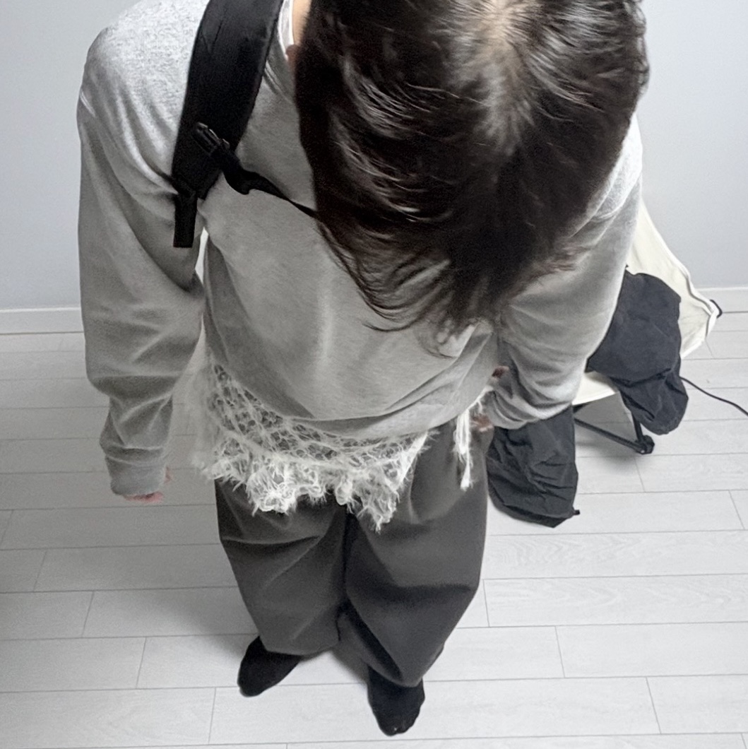 Undermycar Mu.03 Anti Fxxking Logo Play Oversized Sweat Jogger Olive 착용 스타일