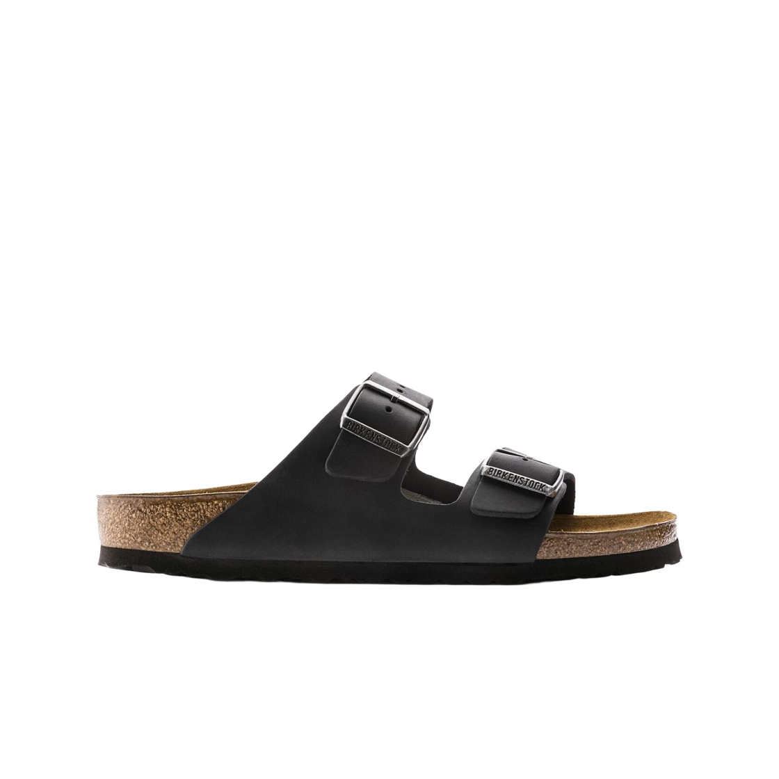 0552113 Birkenstock Arizona Natural Oiled Leather Black - Narrow