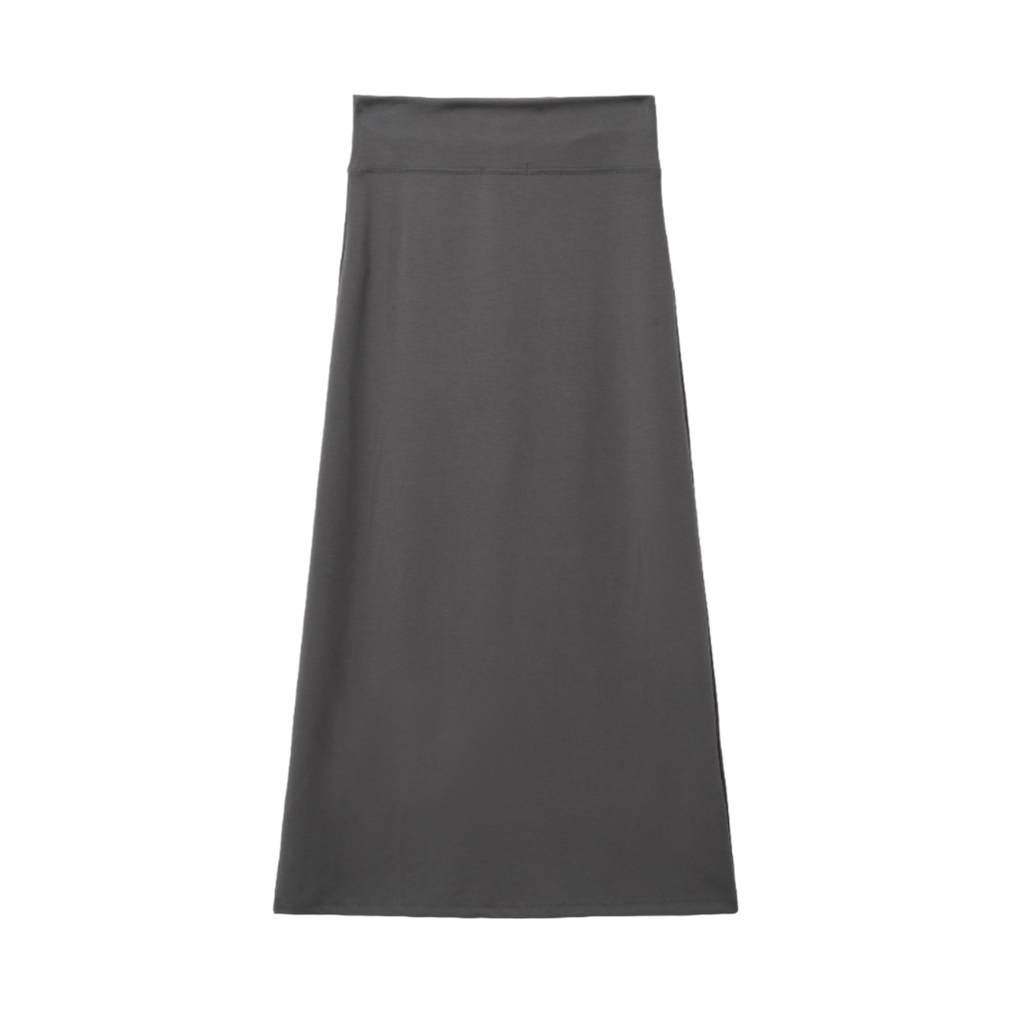 슬릭글로우 로고 스웨트 맥시 롱 스커트 차콜(SLEEKGLOW Logo Sweat Maxi Long Skirt Charcoal) - 2
