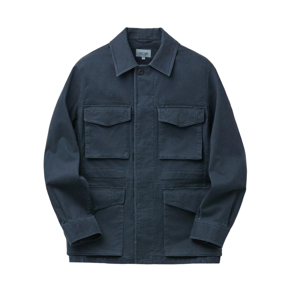 시리즈 셋업 워싱 4포켓 오버핏 필드 자켓 네이비(SERIES Set-Up Washed 4-Pocket Overfit Field Jacket Navy) - 1