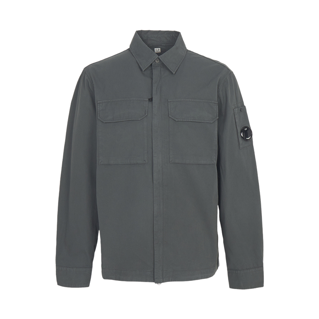 20CMOS156A110143G921 C.P. Company Chest Pocket Overshirt Gunmetal Grey - 26SS