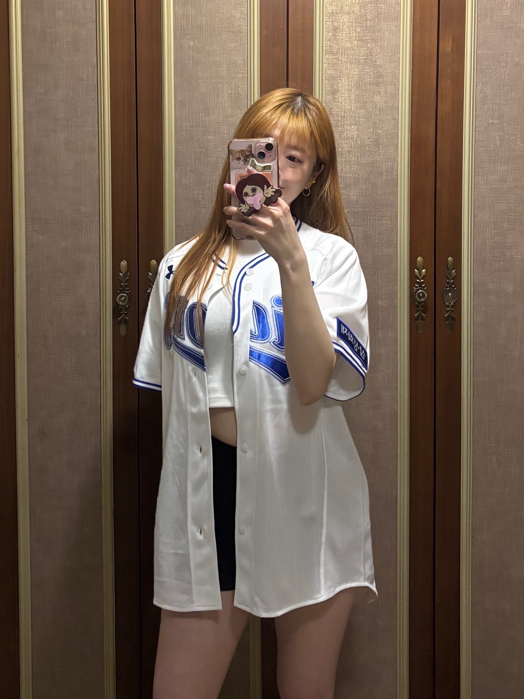 Samsung Lions 2025 Professional Home Uniform White (Non Marking Ver.) 착용 스타일 - 5