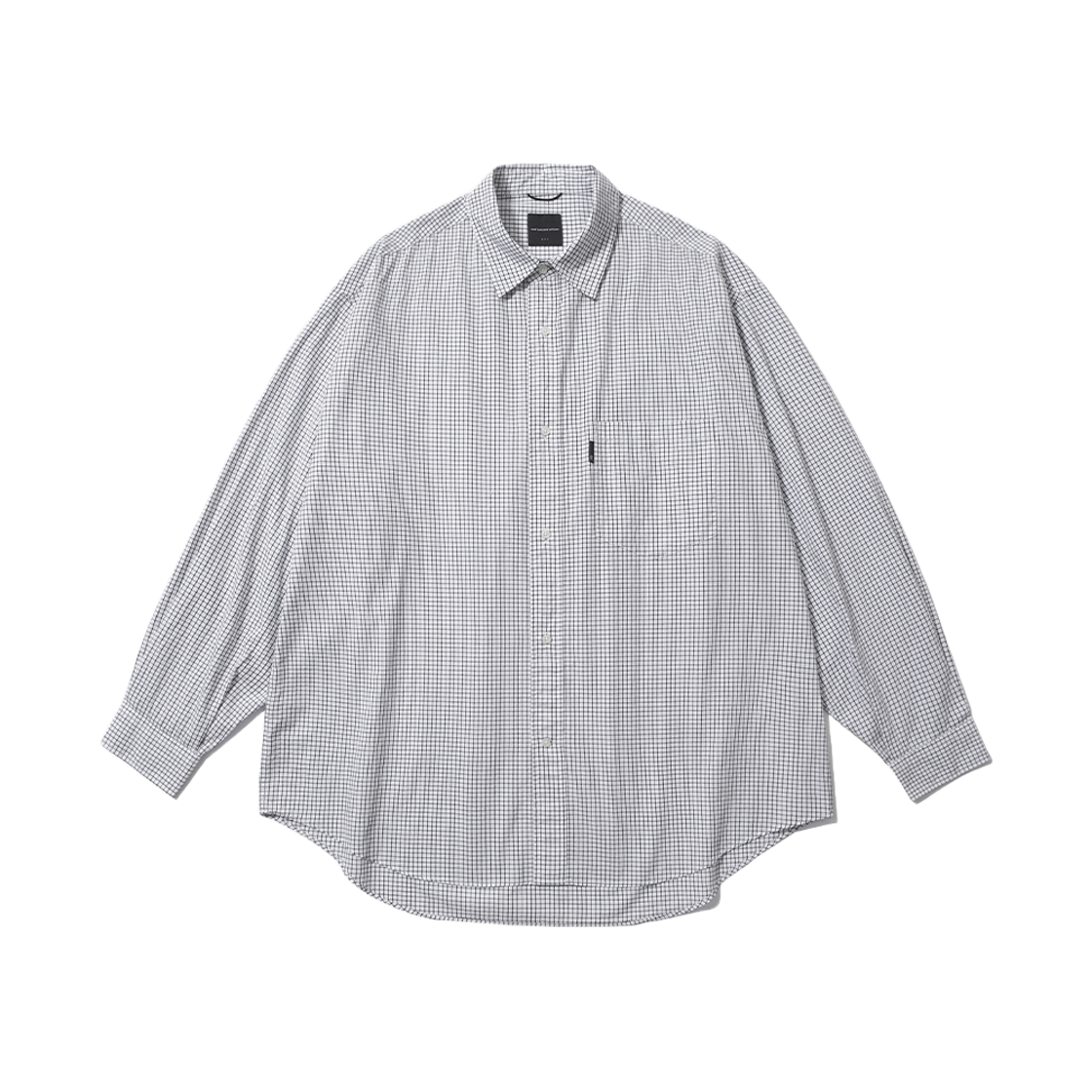 PMF026-01SH01 [SS26] moif Uniform Shirt White Grid