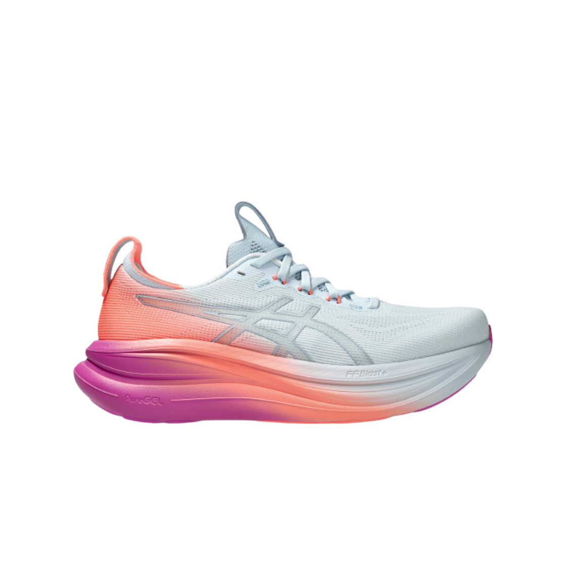 (W) 아식스 젤 님버스 28 써니시즐 스카이 디지털 사쿠라((W) Asics Gel-Nimbus 28 Sunny Sizzle Sky Digital Sakura) - 1