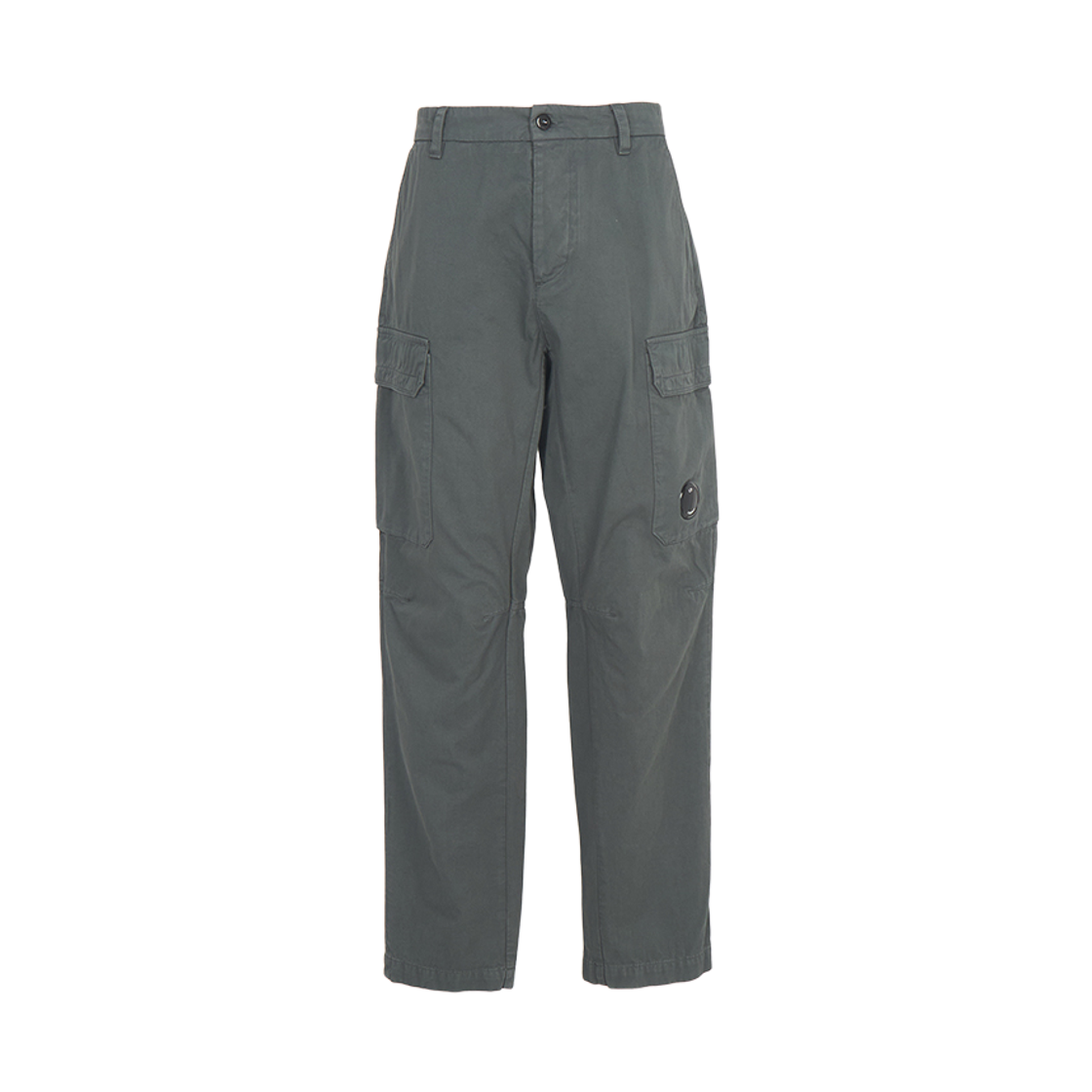 20CMPA185A110458G921 C.P. Company Cotton Gabardine Loose Cargo Pants Gunmetal Grey - 26SS