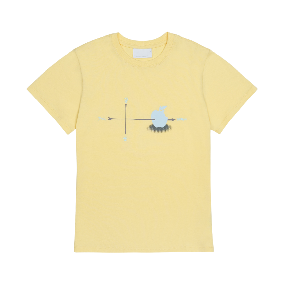 산산기어 피어스 티셔츠 옐로우_0(Sansan Gear Pierce T-Shirt Yellow_0)