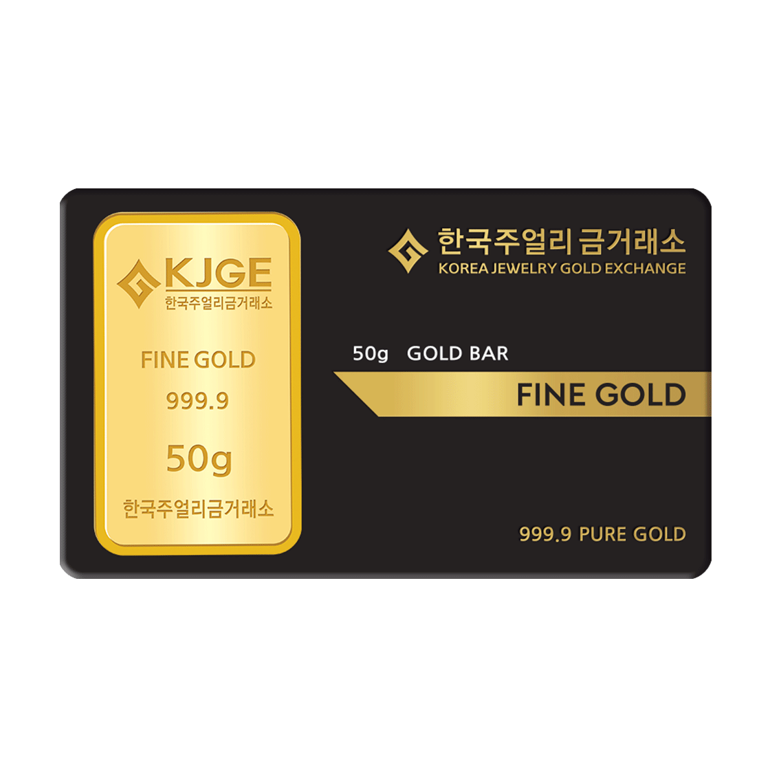 골드팡 24K 순금 시그니처 골드바 50g(GOLDPAND 24K Signature Gold Bar 50g)