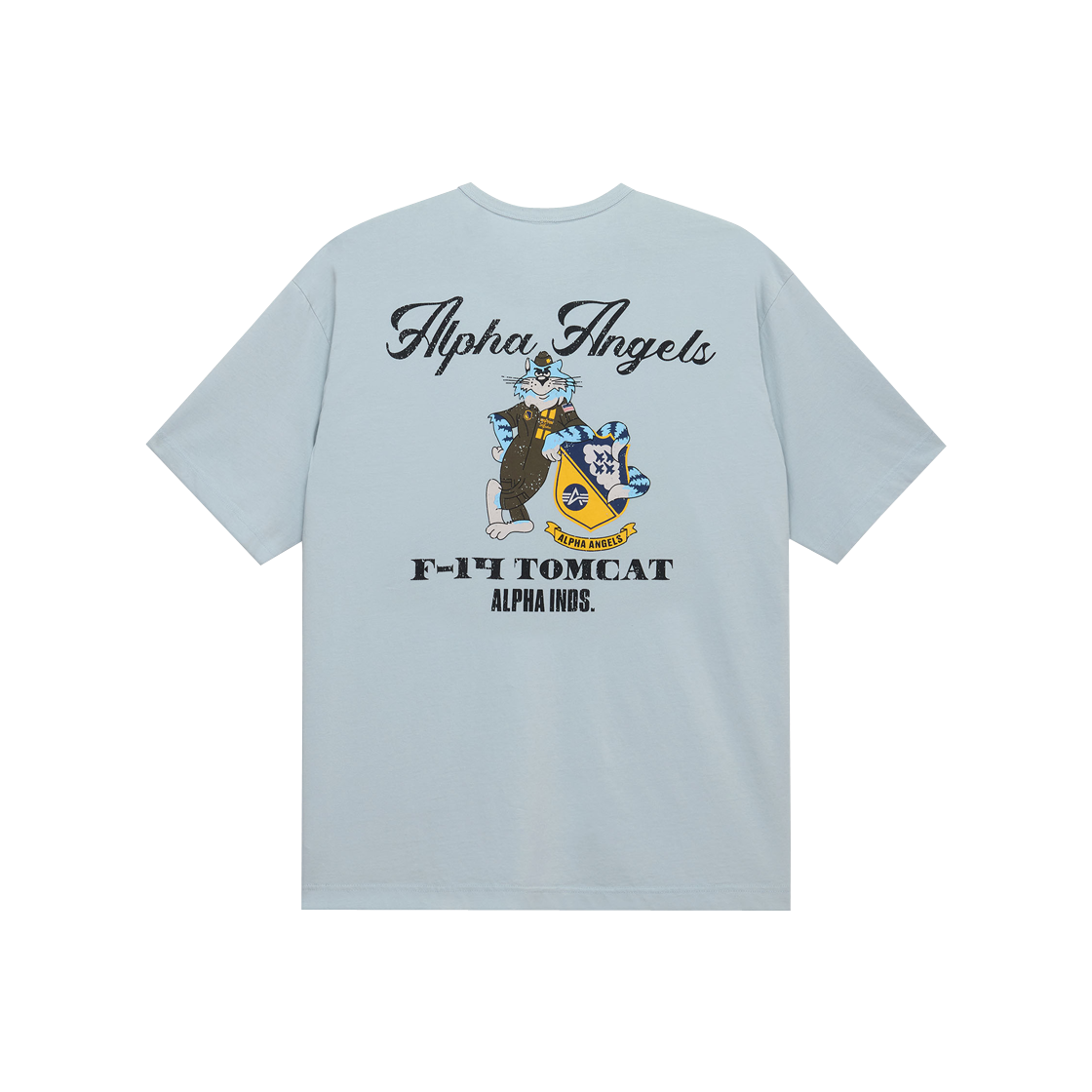 알파 인더스트리 릴랙스드 알파 엔젤스 티셔츠 미스트(ALPHA INDUSTRIES Relaxed Alpha Angels Tee Mist)
