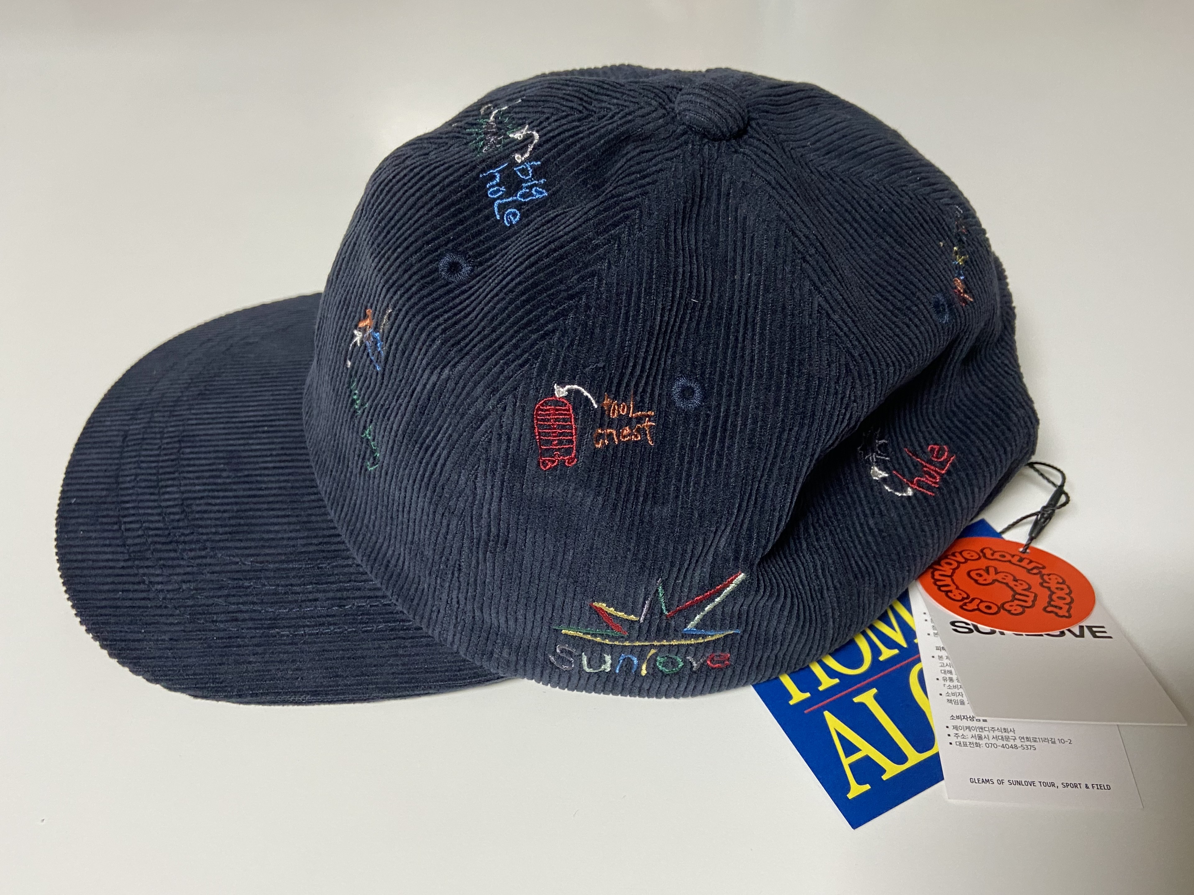 [더블적립] sunlovetour <HOME ALONe> Cord Cap Navy 착용 스타일