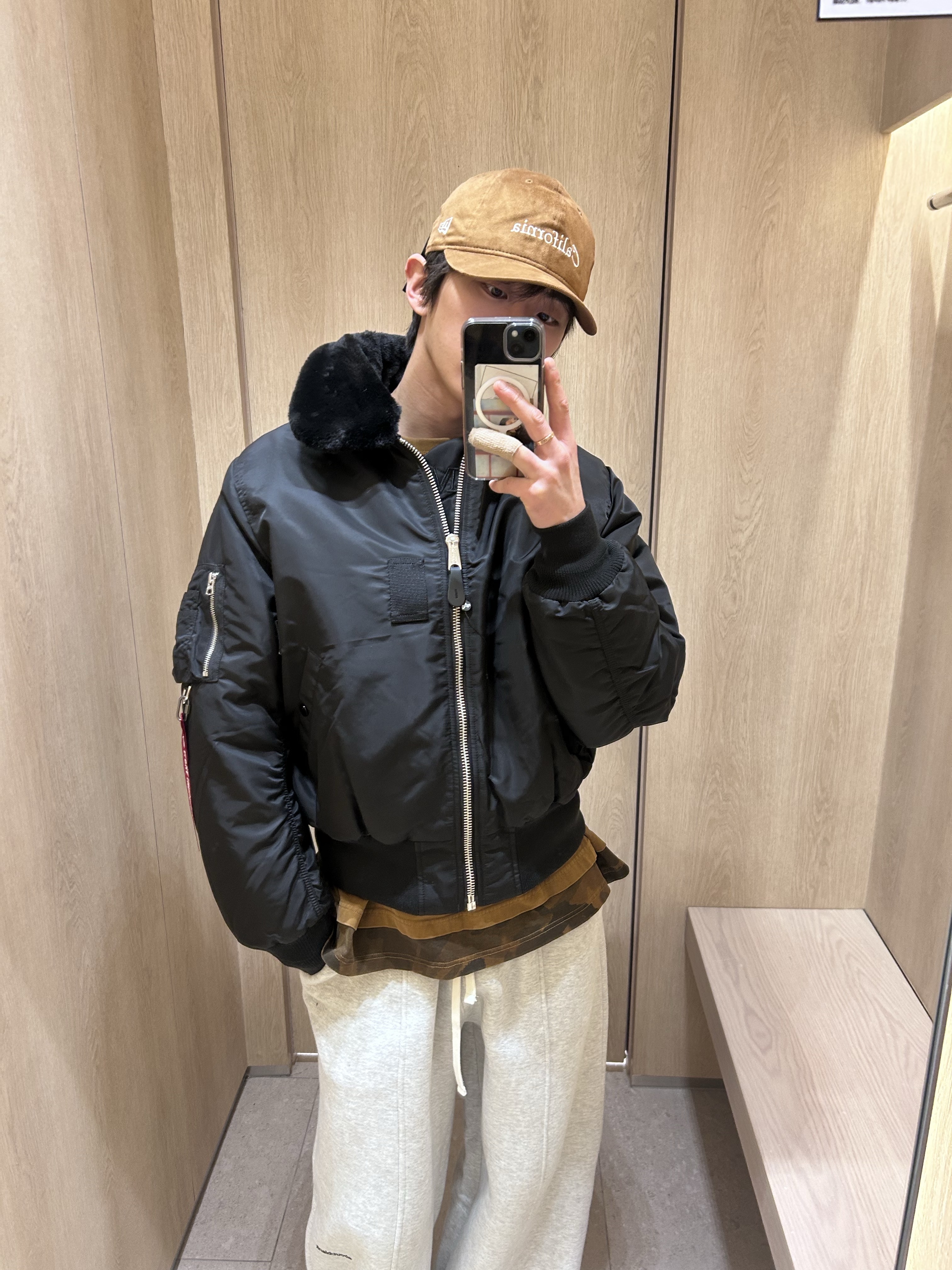 California General Store x New Era FK Sed Cap Medium Brown - 25FW 착용 스타일 - 2