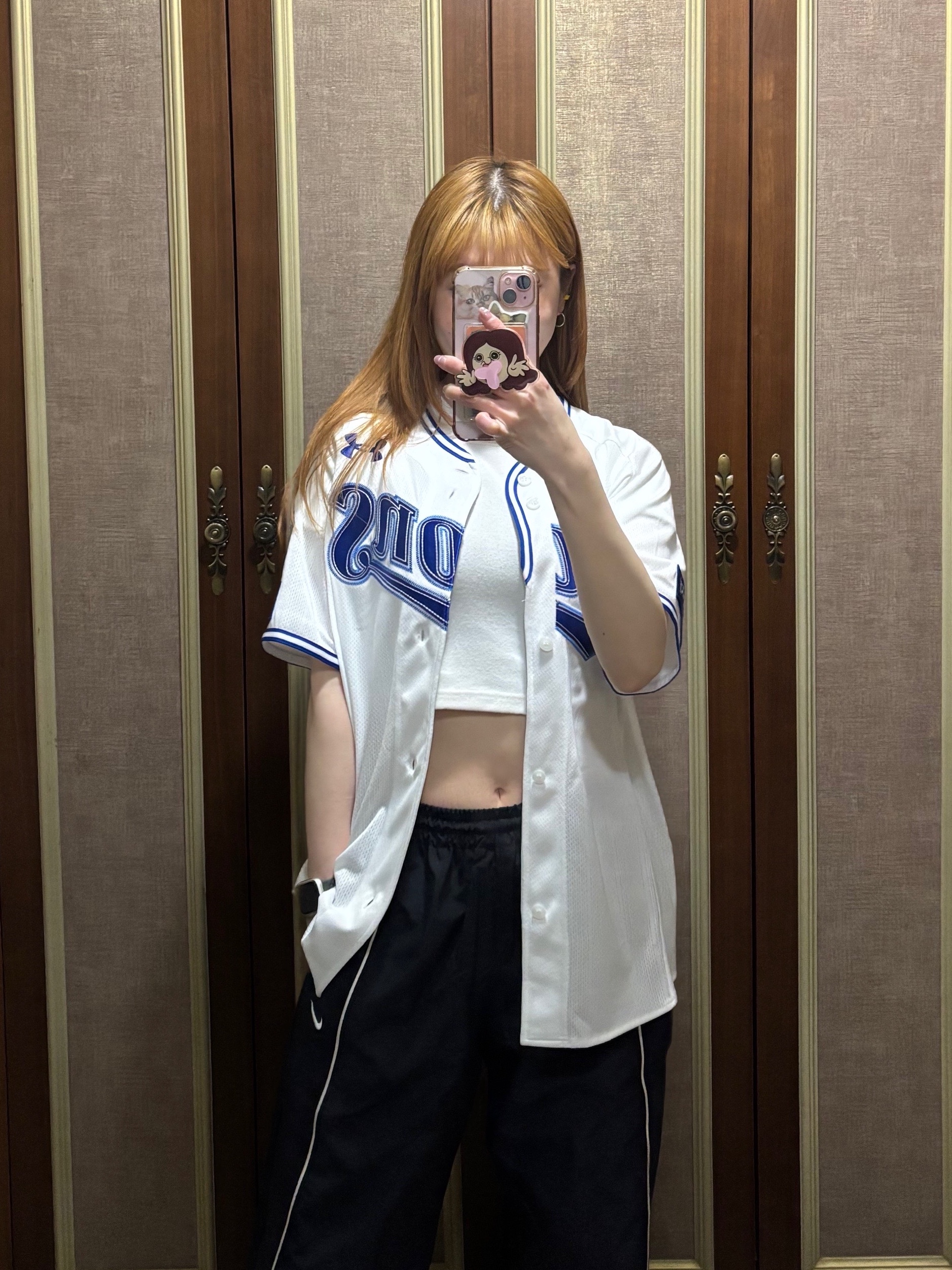 Samsung Lions 2025 Professional Home Uniform White (Non Marking Ver.) 착용 스타일 - 4