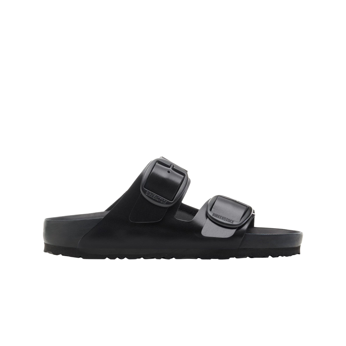 1030288 (W) Birkenstock Arizona Big Buckle Natural Leather New Dressy Black - Narrow
