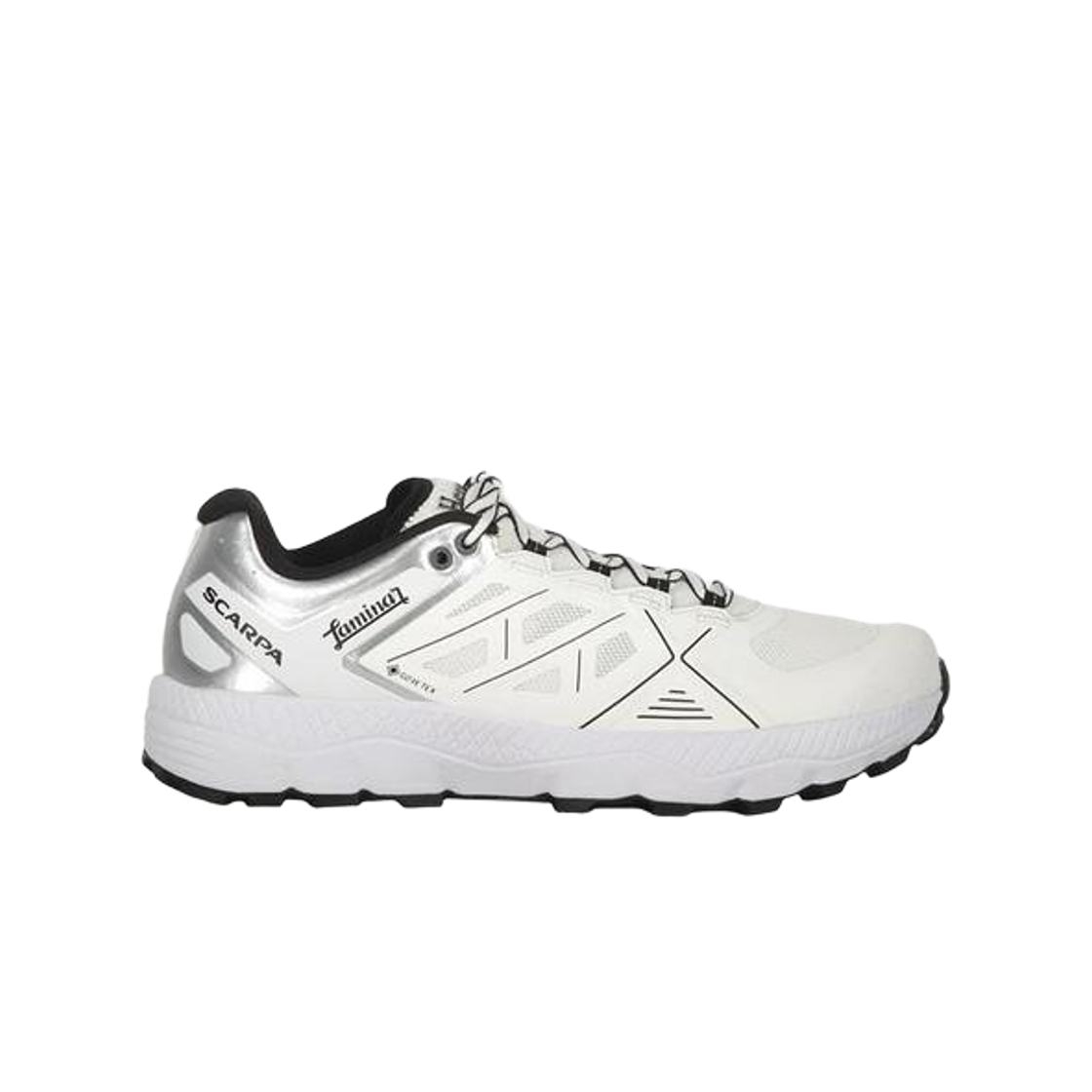 에르노 x 스카르파 라미나 컨트라스팅 컬러 디테일 스니커즈 화이트 블랙(Herno x Scarpa Laminar Contrasting Color Detail Sneakers White Black)