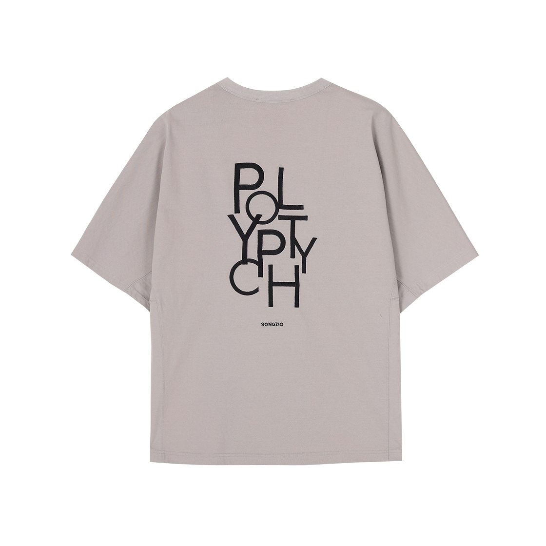 SI3TS713LG SONGZIO COLLECTION Polyptych Curved T Shirt Light Grey