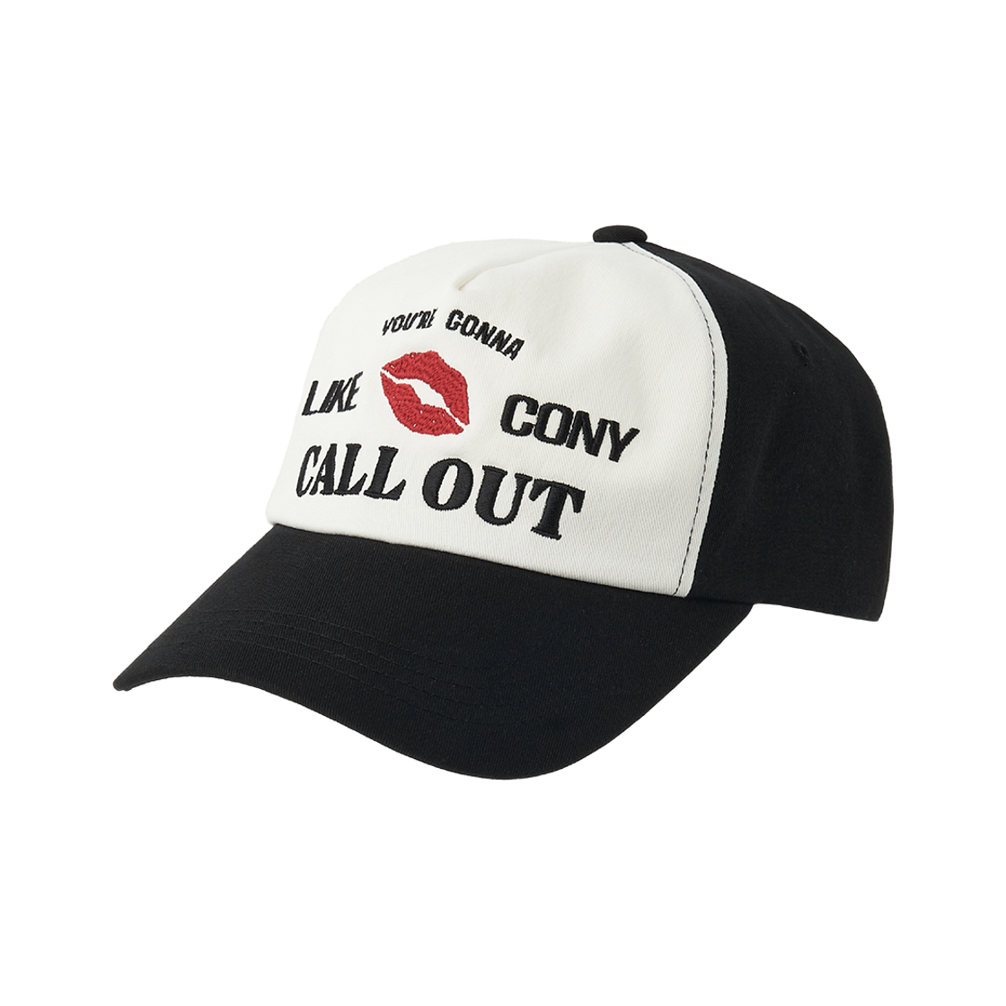 콜아웃뉴이어 콜아웃 립스 로고 볼 캡 / 블랙/화이트(CONY Callout Lips Logo Ball Cap / Black/White) - 3