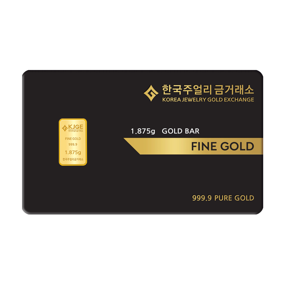 골드팡 24K 순금 시그니처 골드바 1.875g(GOLDPAND 24K Signature Gold Bar 1.875g)