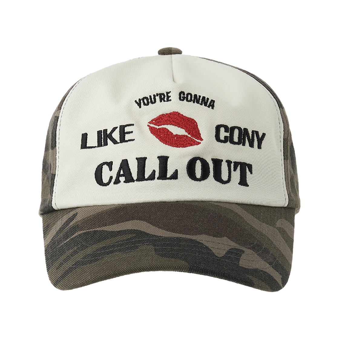 콜아웃뉴이어 콜아웃 립스 로고 볼 캡 / 카모/아이보리(CONY Callout Lips Logo Ball Cap / Camo/Ivory) - 2