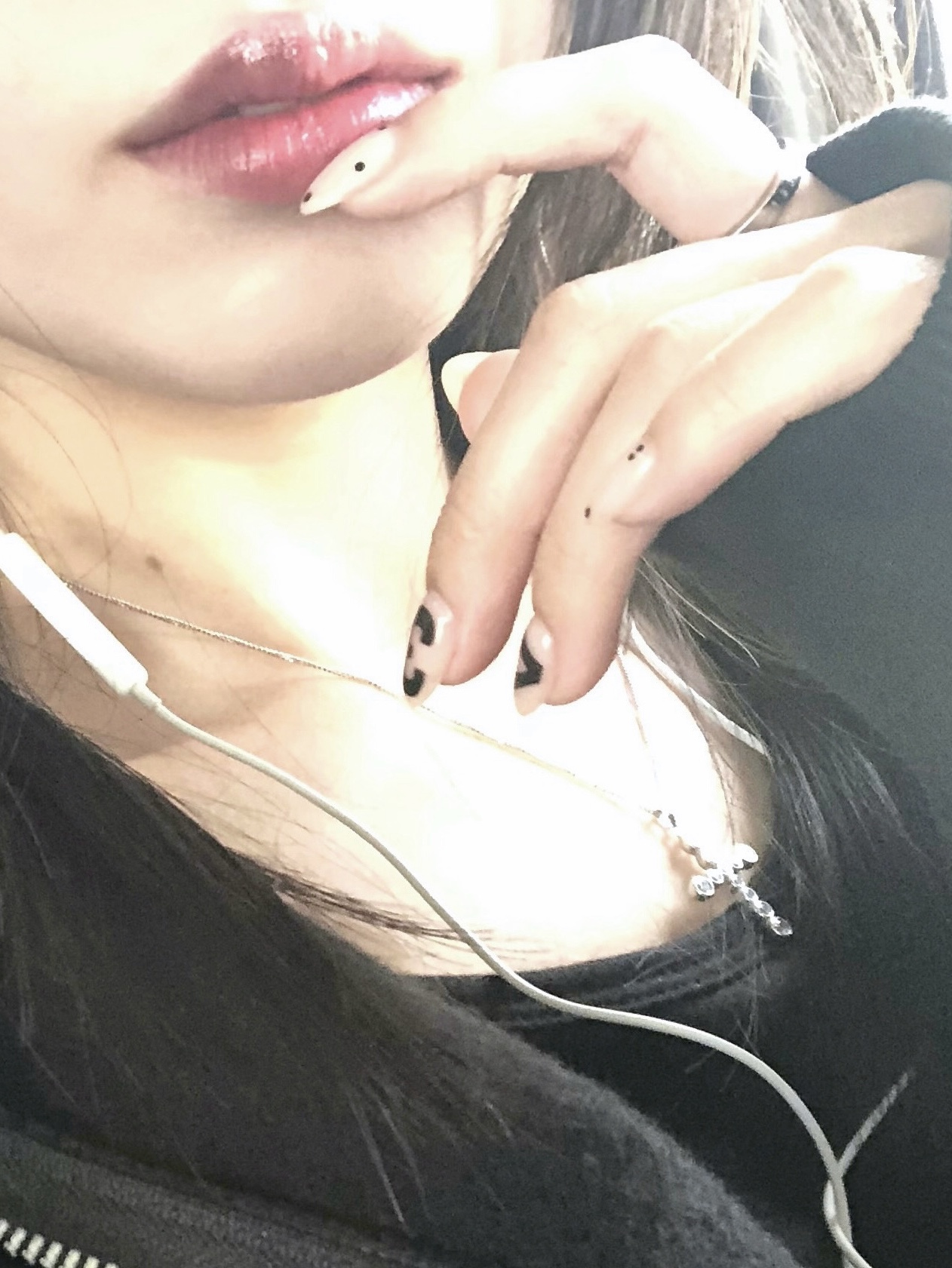 (W) MM6 Maison Margiela Numeric Minimal Signature Ring Silver Palladium 착용 스타일 - 4