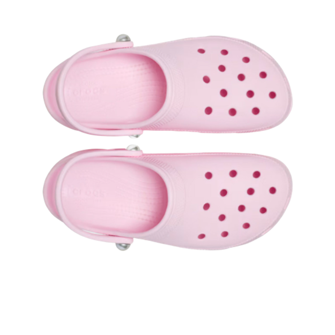 (W) 크록스 클래식 플랫폼 펄 클로그 핑크 밀크((W) Crocs Classic Platform Pearl Clog Pink Milk) - 2