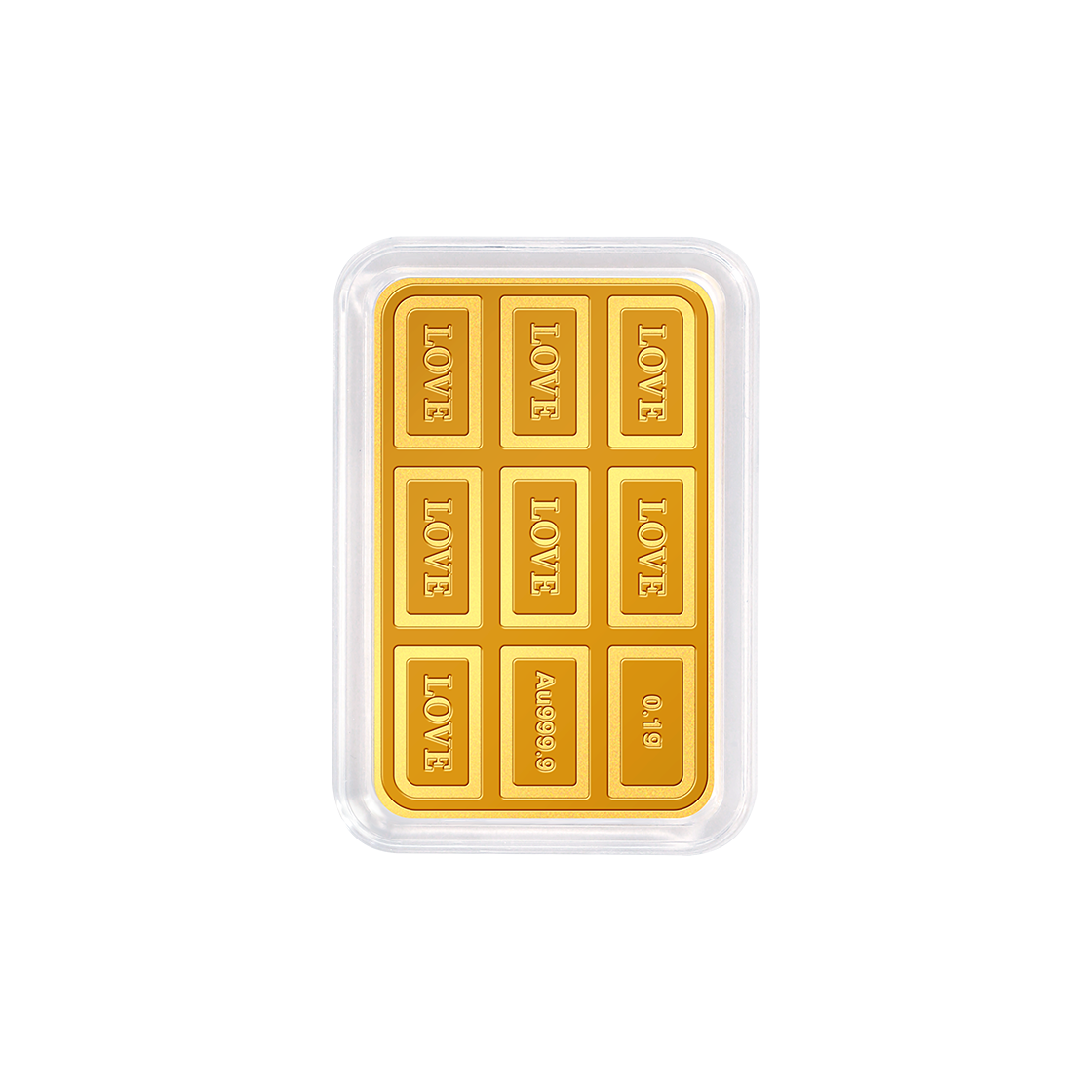골드팡 24K 순금 스윗러브 초콜릿 골드바 0.1g(GOLDPANG 24K Sweet Love Chocolate Gold Bar 0.1g)