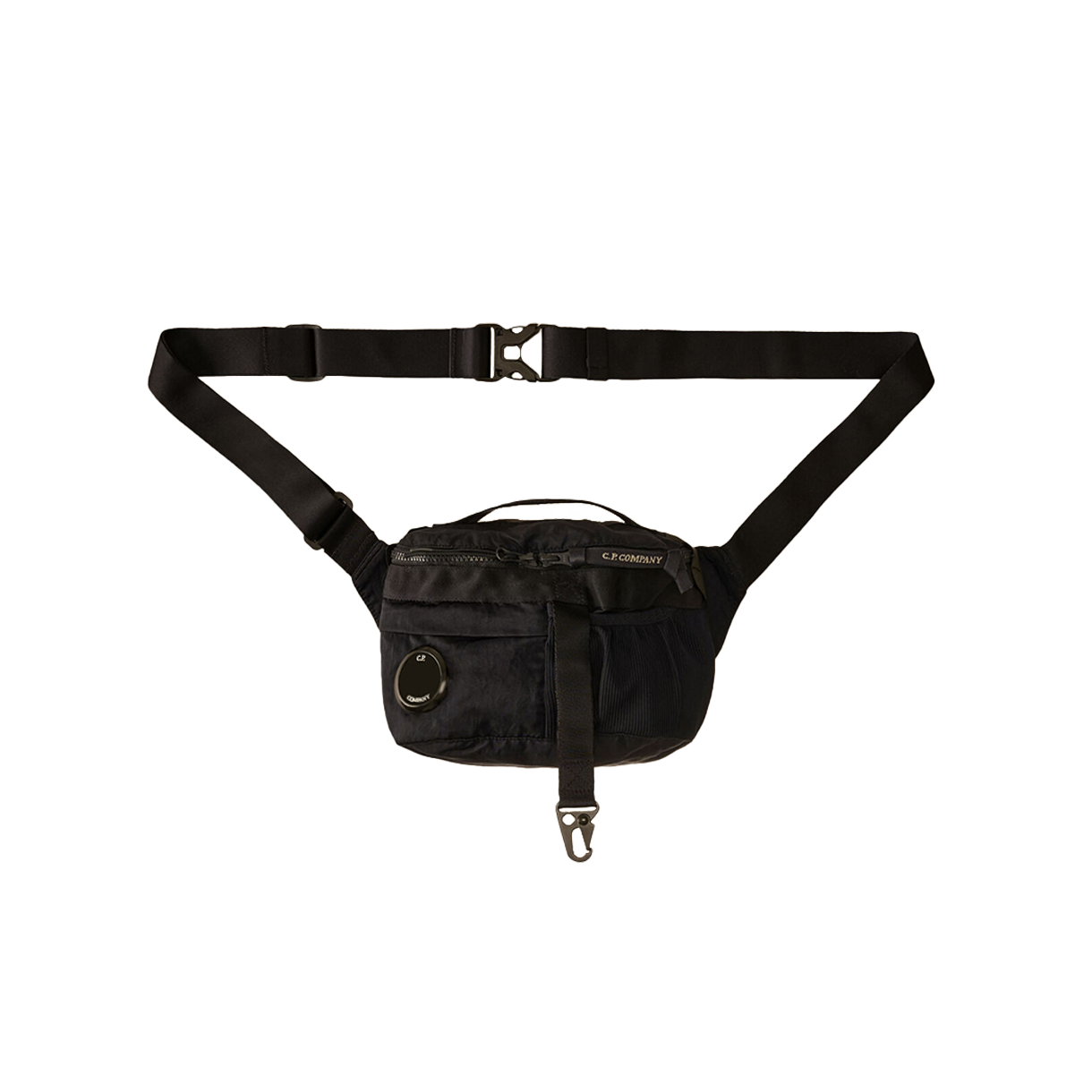 C.P. 컴퍼니 나일론 B 렌즈 웨이스트백 블랙 - 26SS(C.P. Company Nylon B Lens Waistbag Black - 26SS)