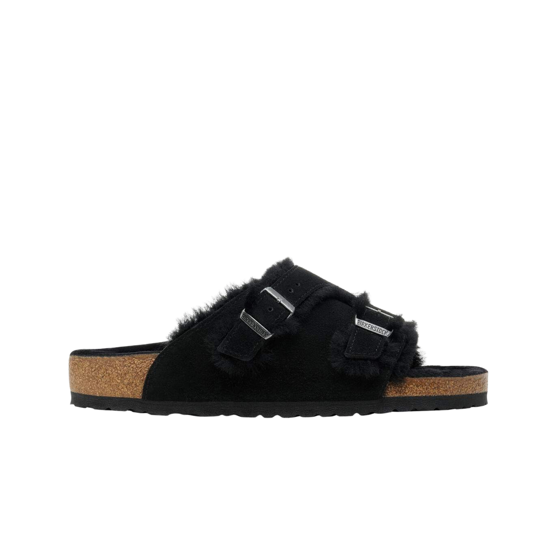 버켄스탁 취리히 램스킨 스웨이드 레더 블랙 - 레귤러(Birkenstock Zurich Lambskin Suede Leather Black - Regular) - 1