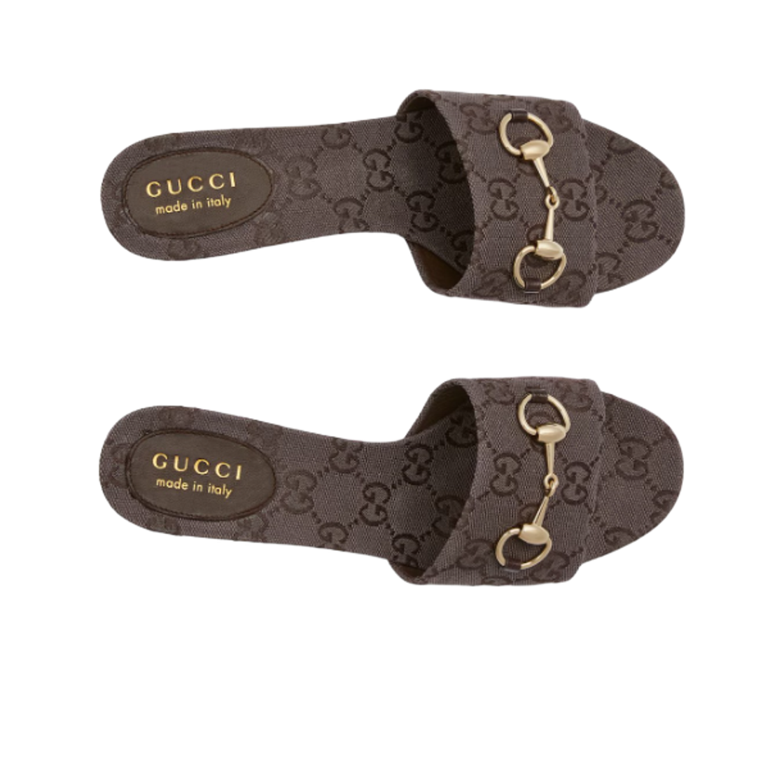 (W) 구찌 홀스빗 슬라이드 샌들 다크 브라운((W) Gucci Horsebit Slide Sandals Dark Brown) - 2