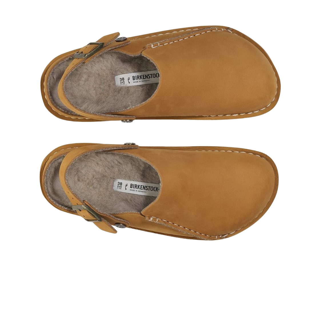 버켄스탁 루트리 프리미엄 내츄럴 레더 누벅 피넛 - 내로우(Birkenstock Lutry Premium Natural Leather Nubuck Peanut - Narrow) - 2