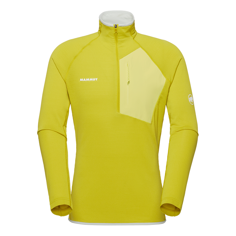 마무트 에너지 라이트 미드레이어 하프집업 풀 AF 맨 옐로우(MAMMUT Aenergy Light ML Half Zip Pull AF Men Yellow)