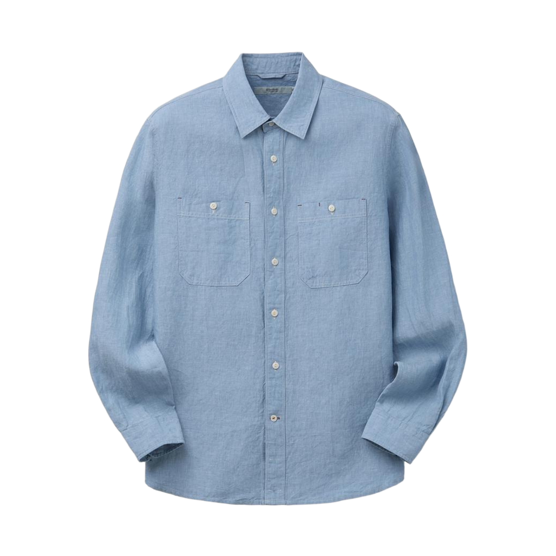 시리즈 린넨 샴브레이 셔츠 블루(SERIES Linen Chambray Shirt Blue) - 1