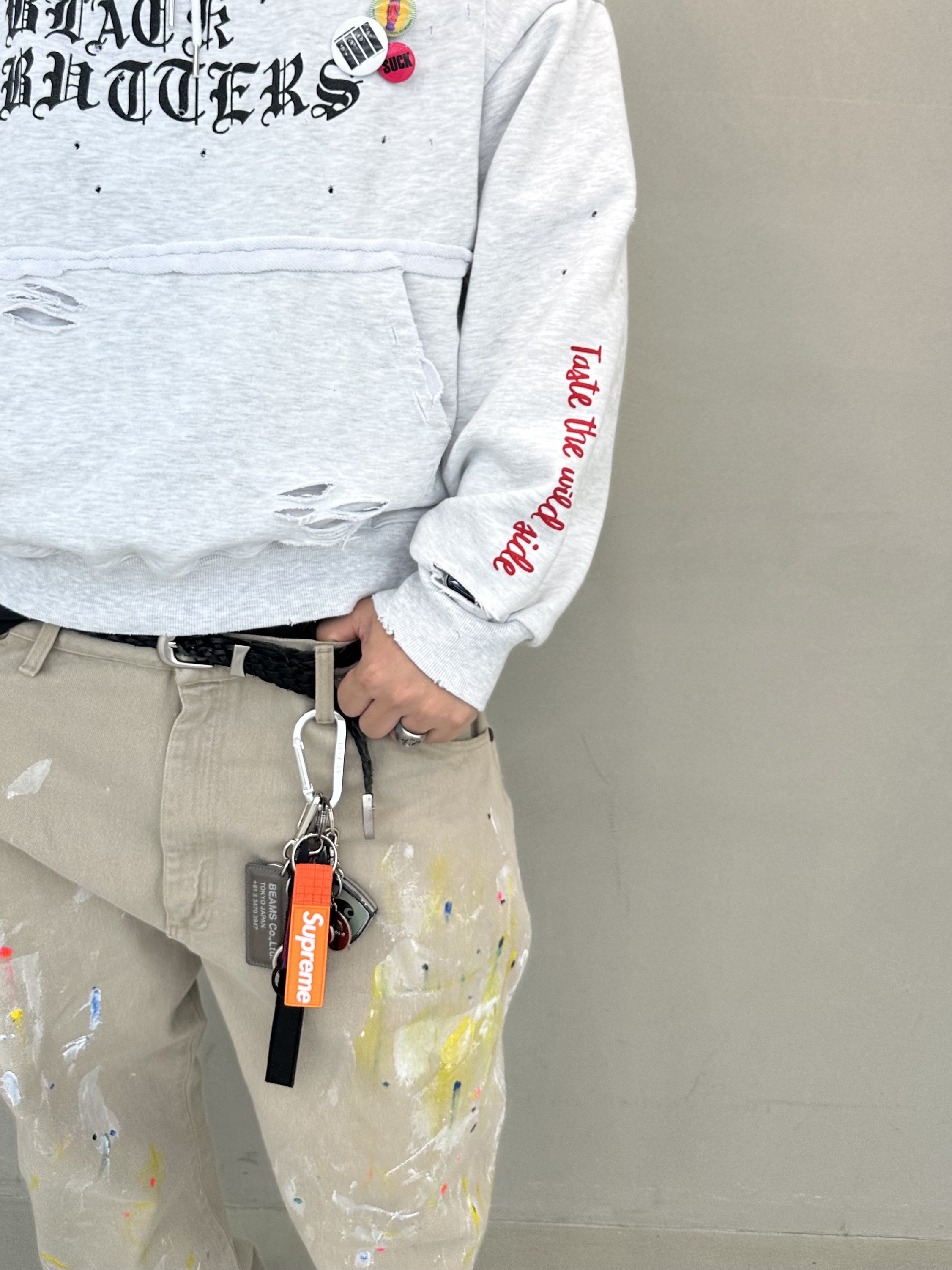 Oakley Ellipse Graphic Beanie Black White, Maison Mihara Yasuhiro Peterson OG Sole Canvas Low Sneakers Black 착용 스타일 - 8