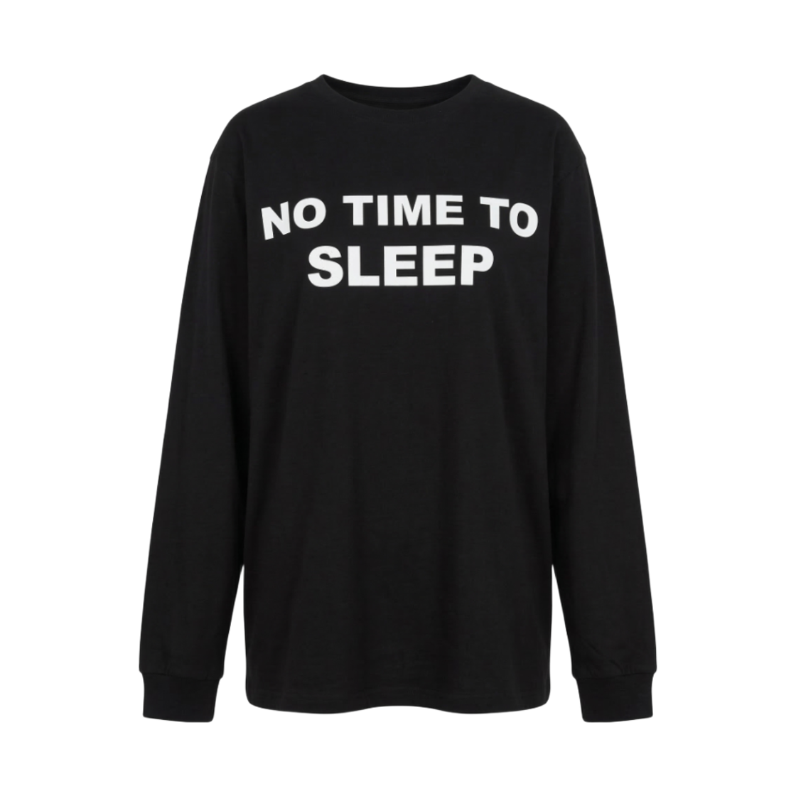 포샤 노 타임 투 슬립 티셔츠 블랙(Posha No Time To Sleep T Shirt Bk)