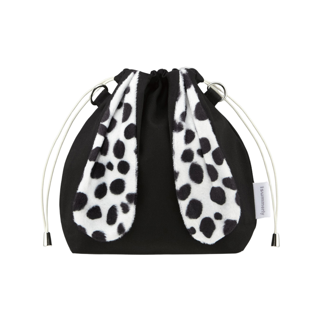 아이썸머리 버니백 블랙 달마시안(Isummerly Bunny Bag Black Dalmatian)