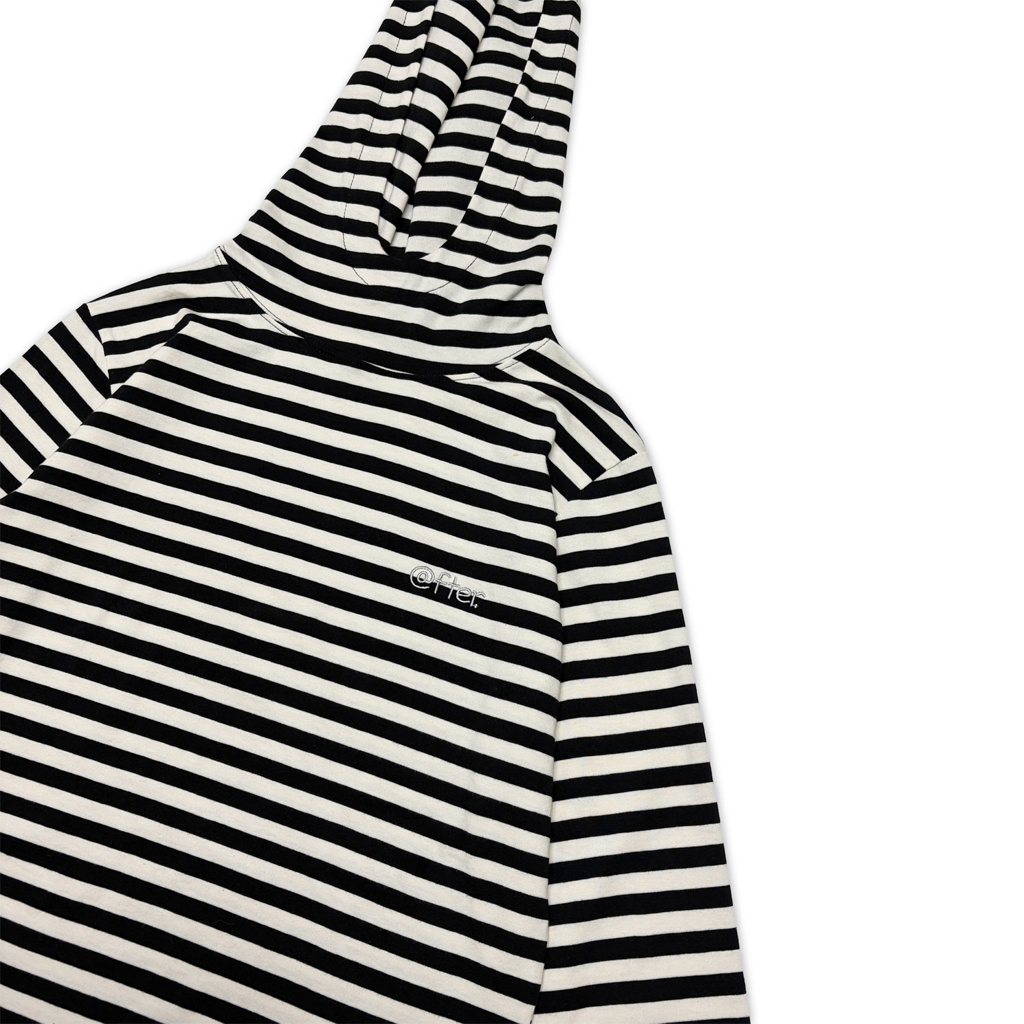 애프터누드 스트라이프 후디 아이보리(Afternude Stripe Hoodie Ivory) - 2