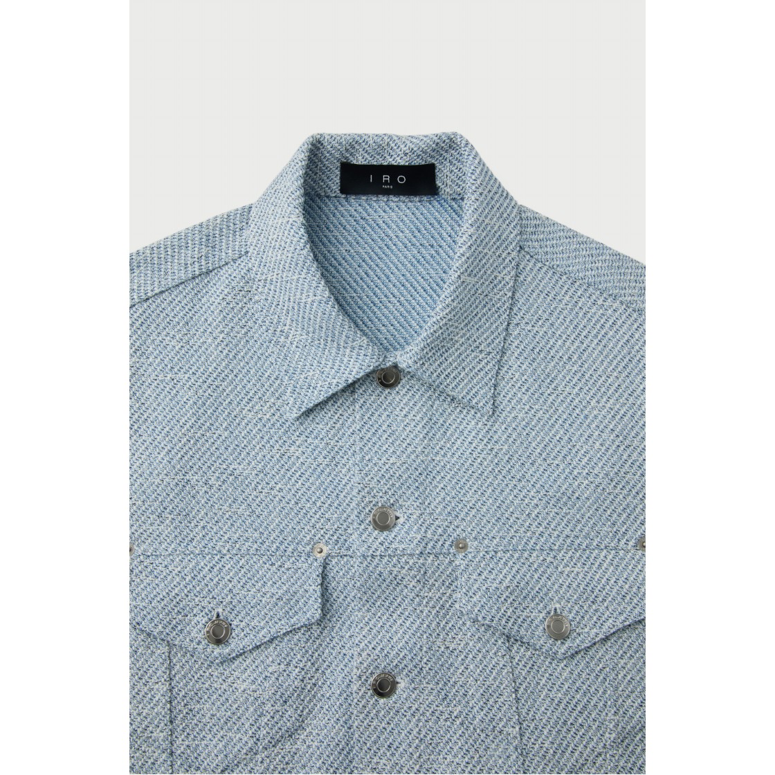 이로 테본 트윌 코튼 트러커 자켓 블루(IRO Tevone Twill Cotton Trucker Jacket Blue) - 4